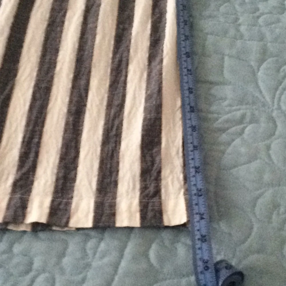 ICHI Jumpsuit Gray White Gold Stripes Size Medium 38